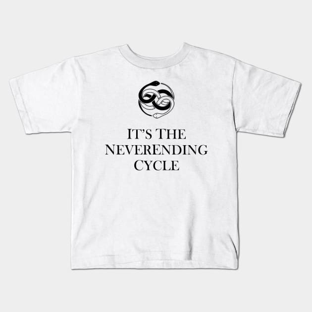 Neverending Cycle Kids T-Shirt by WickedFaery